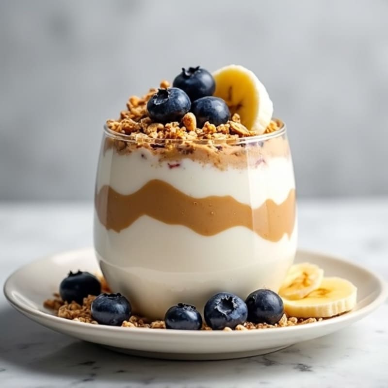 Banana Protein Nut Bar Yogurt Parfait