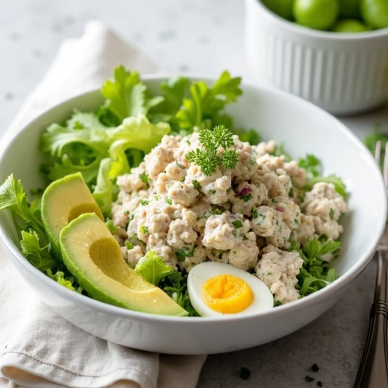 Creamy Tuna Salad with Crisp Celery and Fresh Dill