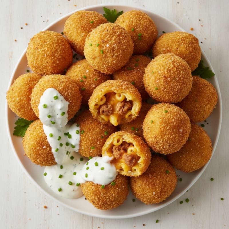 Deep-Fried Mac & Cheese Balls