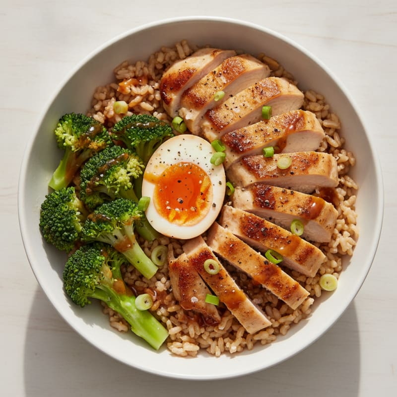 Savory Chicken and Egg Rice Bowl