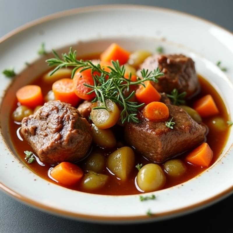 Hearty Tender Lamb Shank Stew