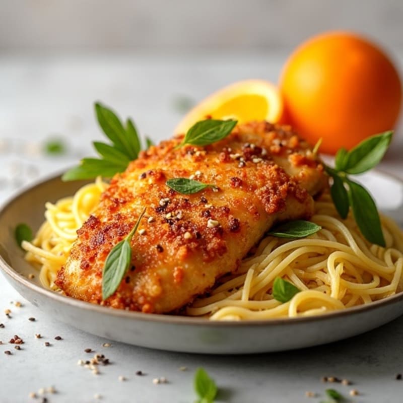 Crispy Baked Orange Chicken