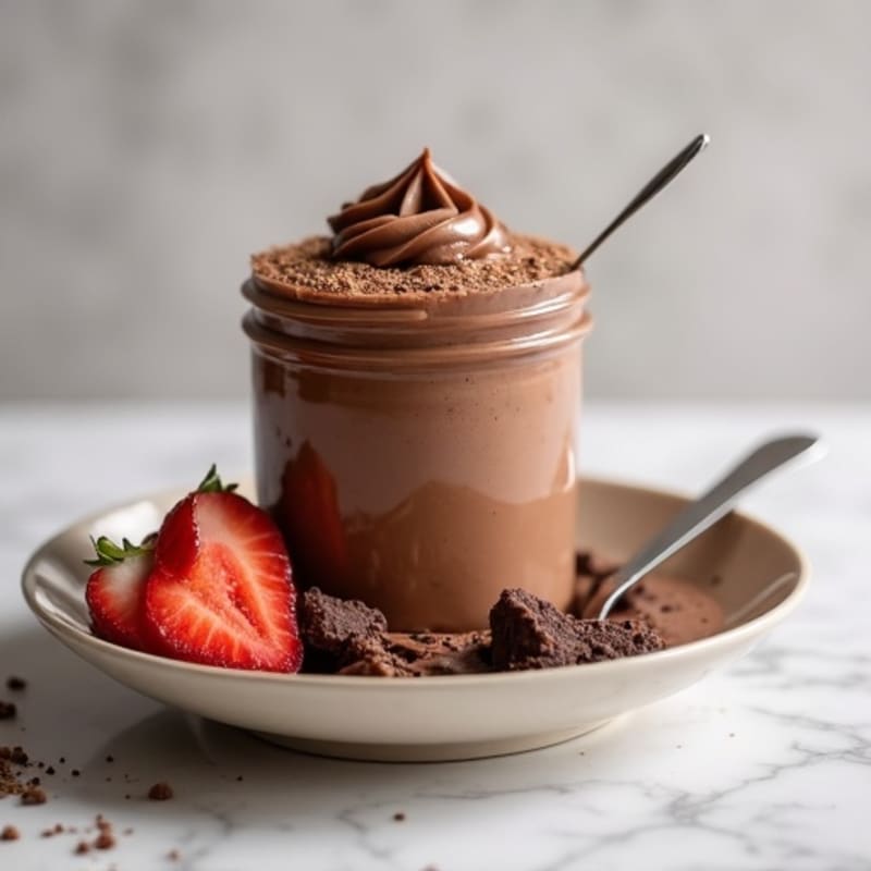 Silky Chocolate Protein Pudding with Greek Yogurt