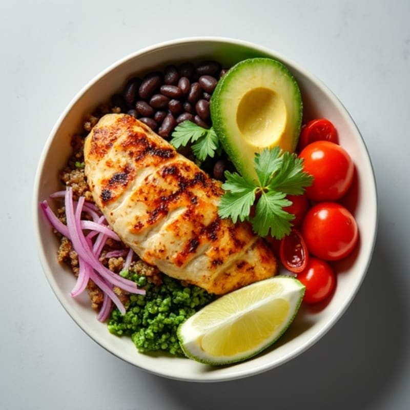 Fresh Black Bean Burrito Bowl