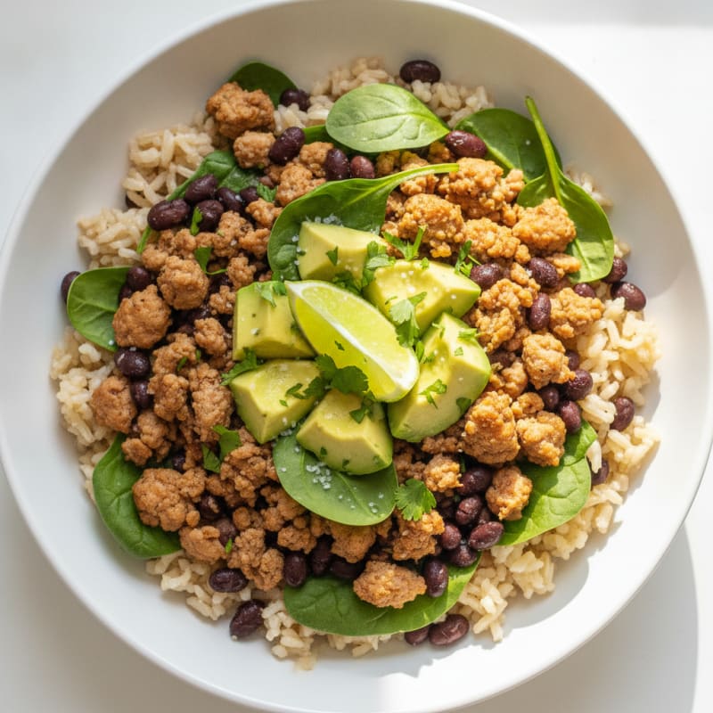 Black Bean and Avocado Rice Bowl