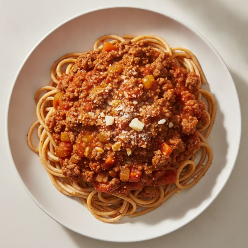 Classic Beef Bolognese with Spaghetti