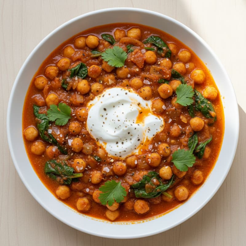 Hearty Chickpea Masala with Fragrant Spices