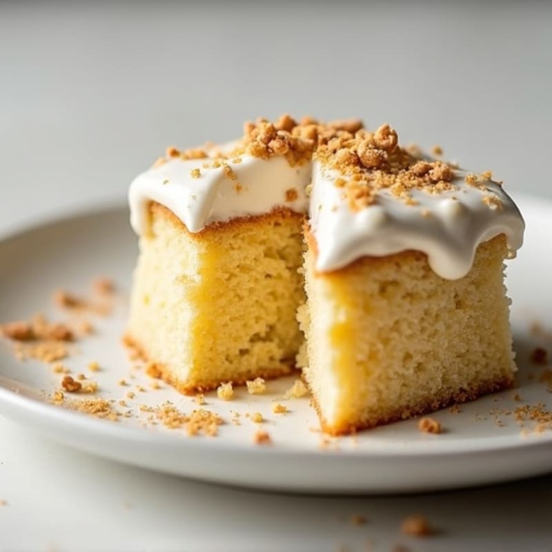 Lightened-Up Vanilla Bean Protein Cake