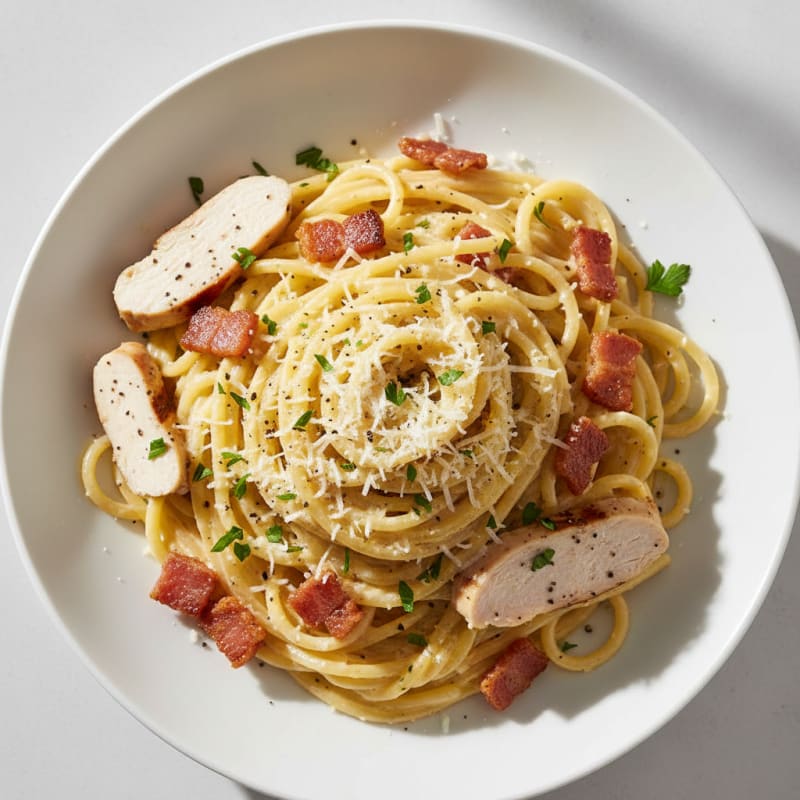 Classic Carbonara with Crispy Pancetta
