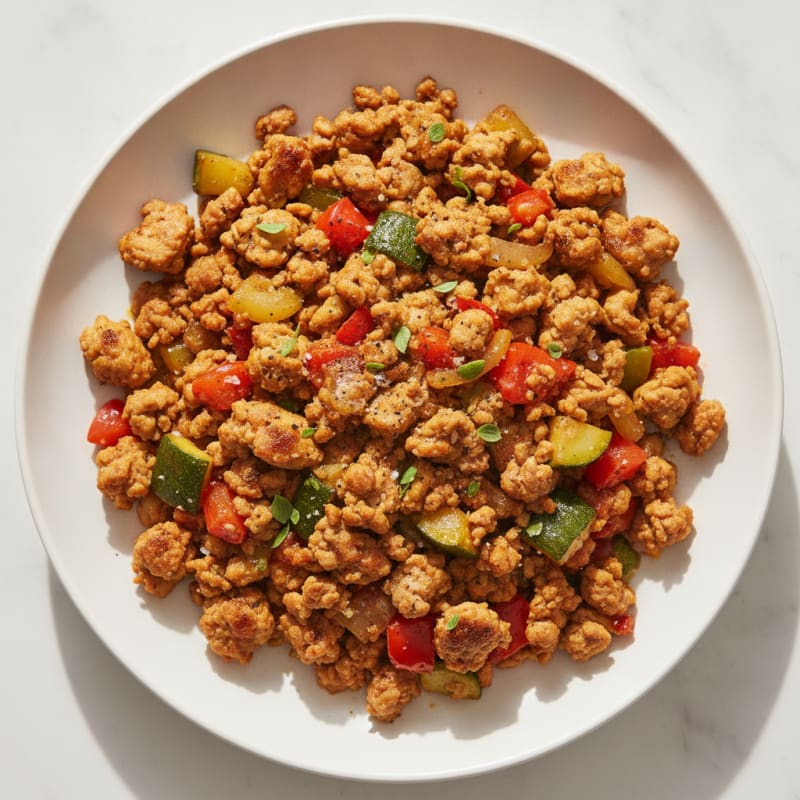 Savory Ground Turkey Skillet