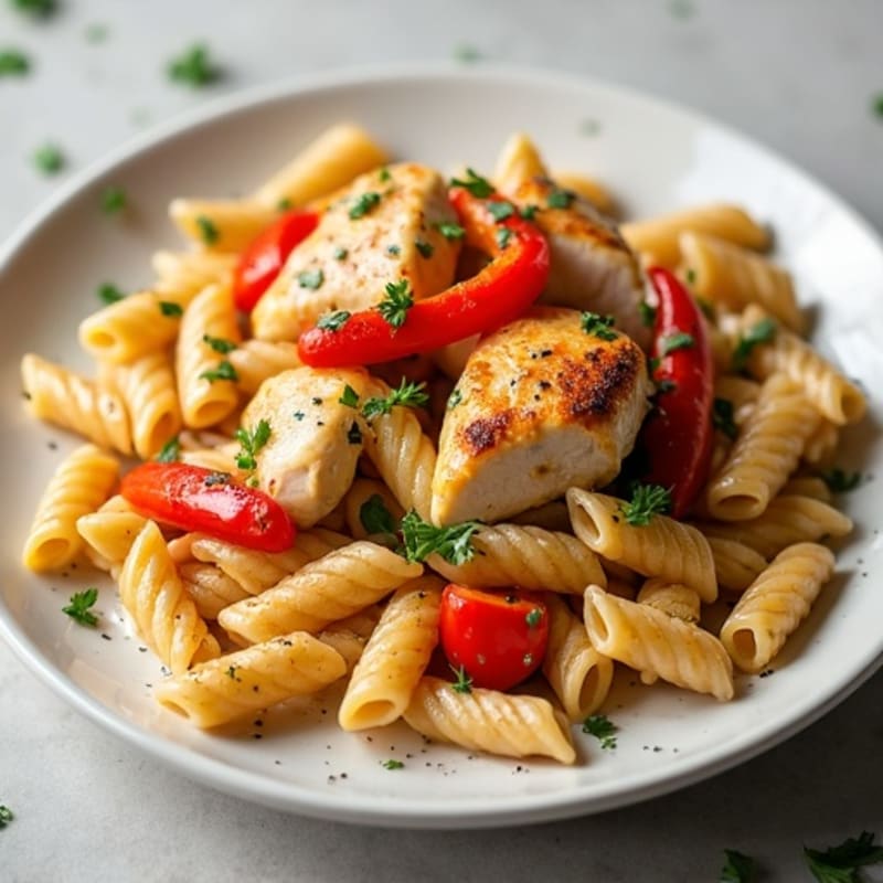 Creamy Cajun Chicken Pasta with Bell Peppers