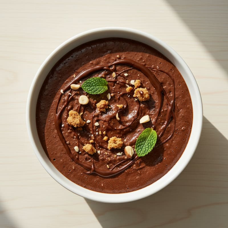 Protein Chocolate Mousse with Silken Tofu and Almond Butter
