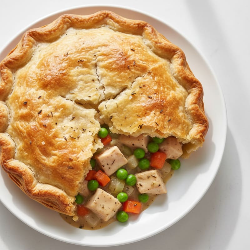 Chicken and Sweet Pea Pot Pie