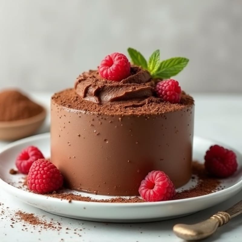 Chocolate Protein Mousse with Chia Seeds
