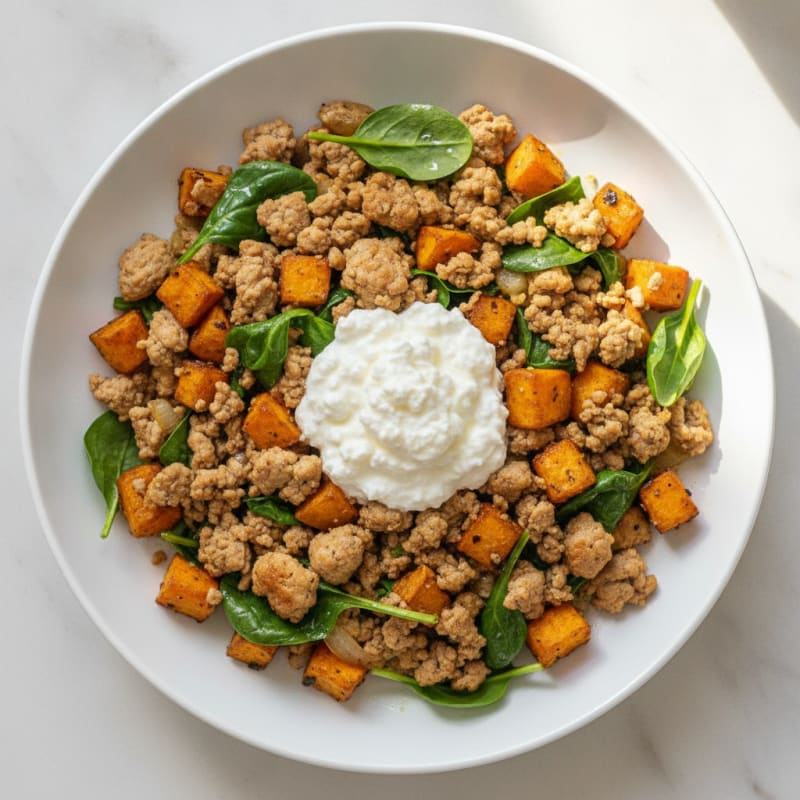 Ground Turkey Sweet Potato Bowl