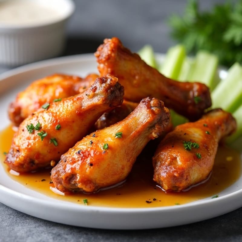 Crispy Roasted Honey Garlic Chicken Wings