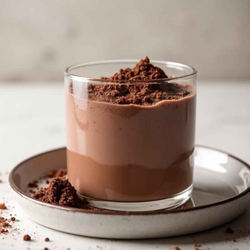 Chocolate Protein Pudding with Chia Seeds