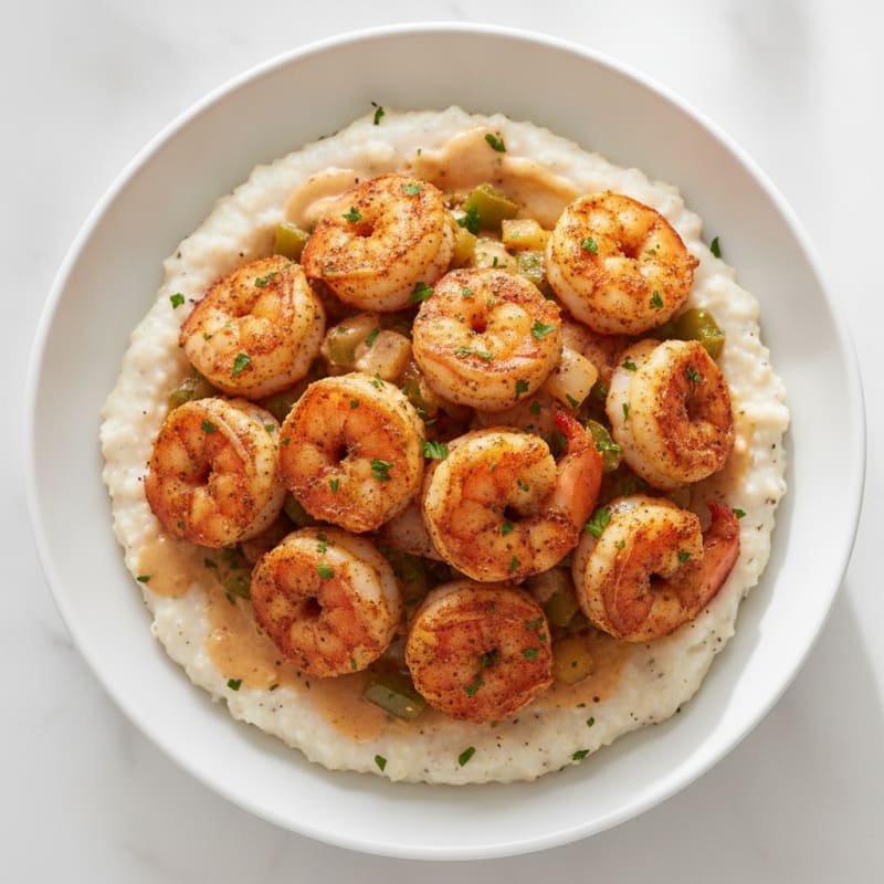 Cajun Shrimp with Creamy Grits