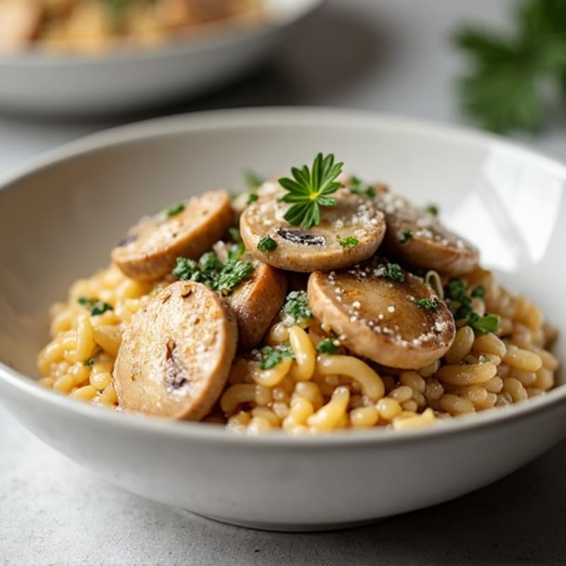 Healthy Creamy Mushroom Risotto