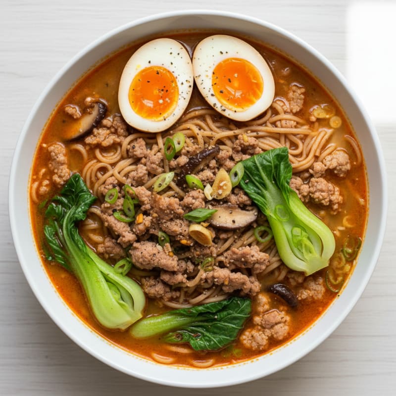 Sriracha Pork Ramen Soup