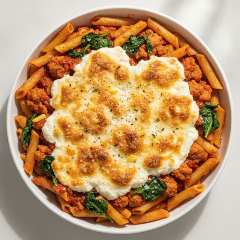 Classic Baked Ziti with Ricotta