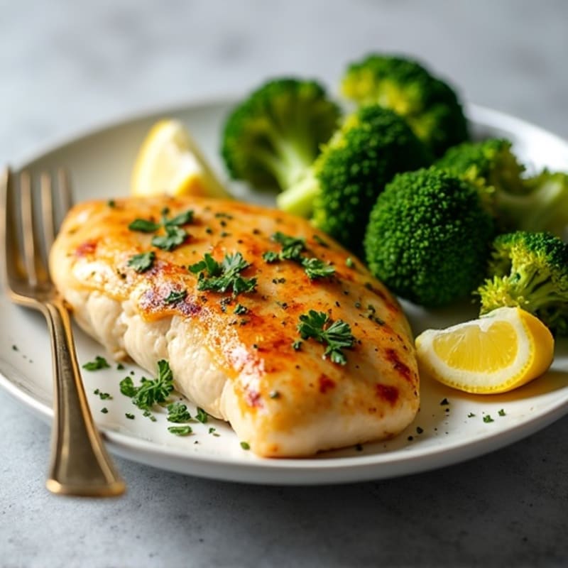 Sheet Pan Lemon Herb Chicken and Roasted Broccoli
