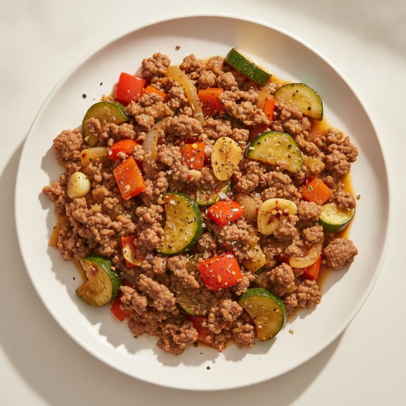 Savory Ground Beef Skillet with Vegetables