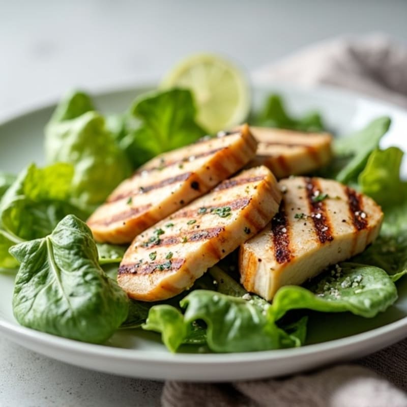 Healthy Grilled Chicken Caesar Salad