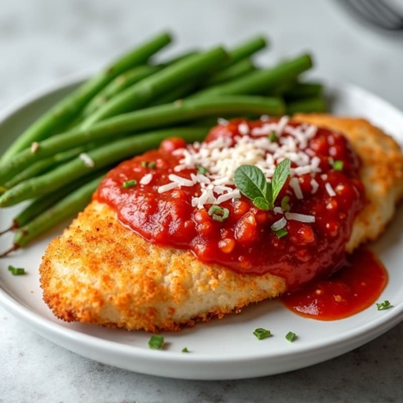 Healthy Crispy Chicken Parmesan
