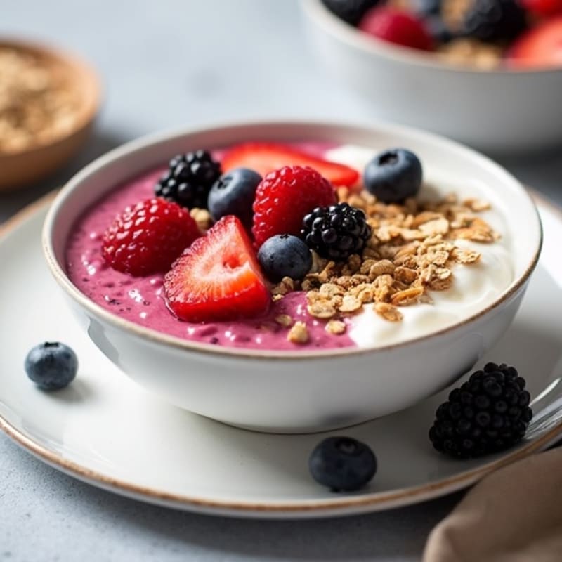 Protein-Packed Greek Yogurt Berry Crumble