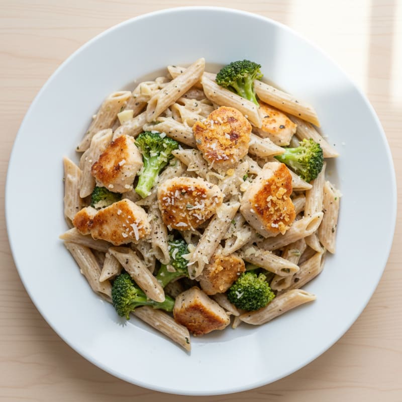 Garlic Parmesan Chicken Alfredo Pasta