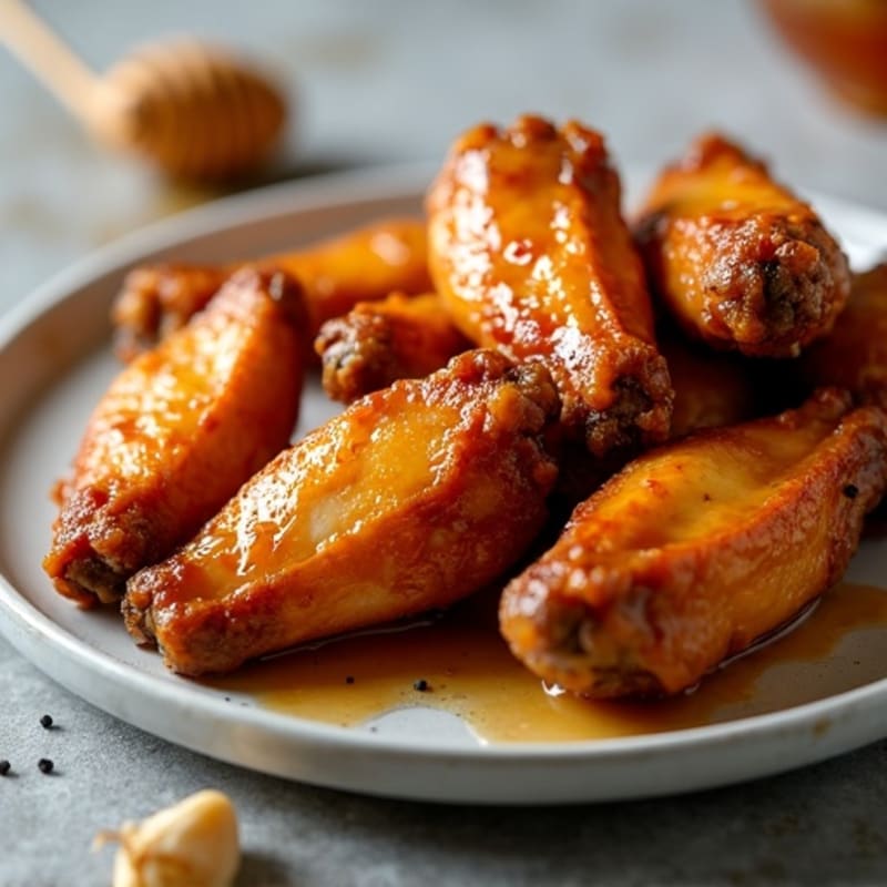 Crispy Baked Honey Garlic Chicken Wings