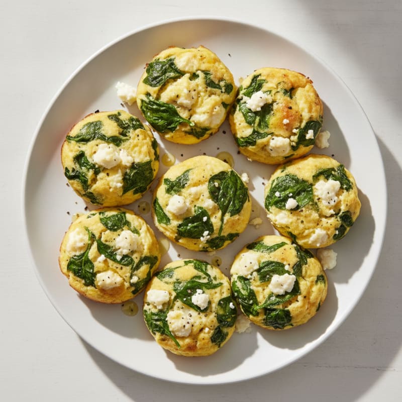 Spinach and Feta Egg Bites