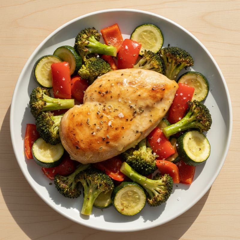 Lemon Herb Chicken with Roasted Vegetables