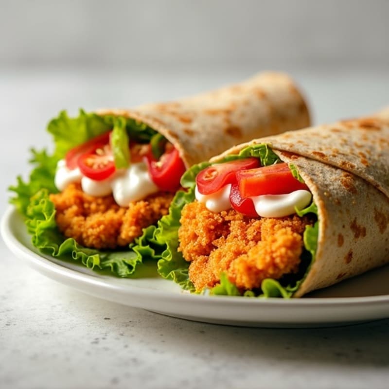 Crispy Buffalo Ranch Chicken Wrap