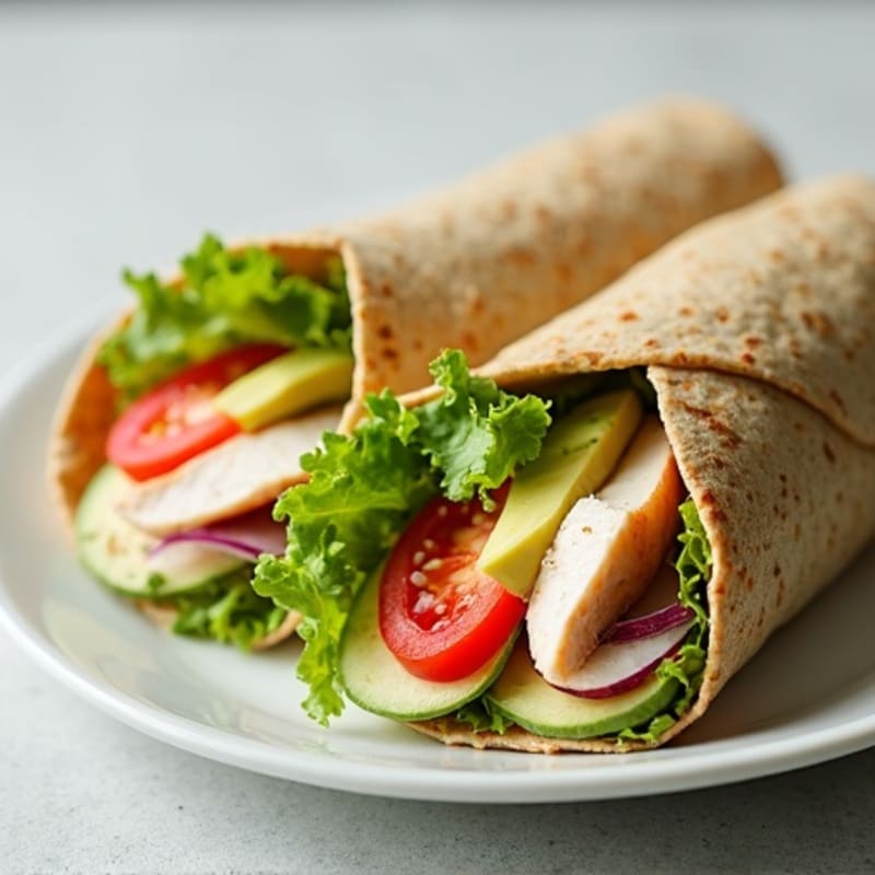 Fresh Turkey Wrap with Creamy Avocado