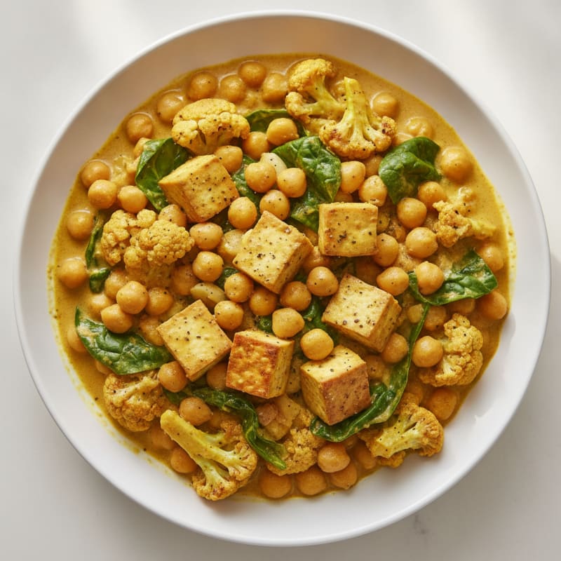 Roasted Vegetable and Chickpea Curry