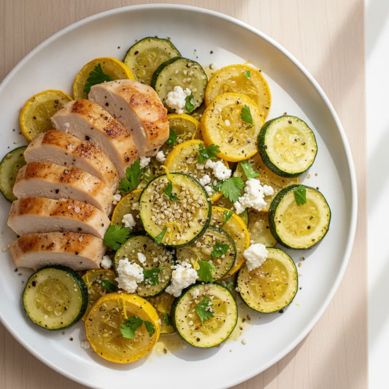 Roasted Summer Squash with Herbs