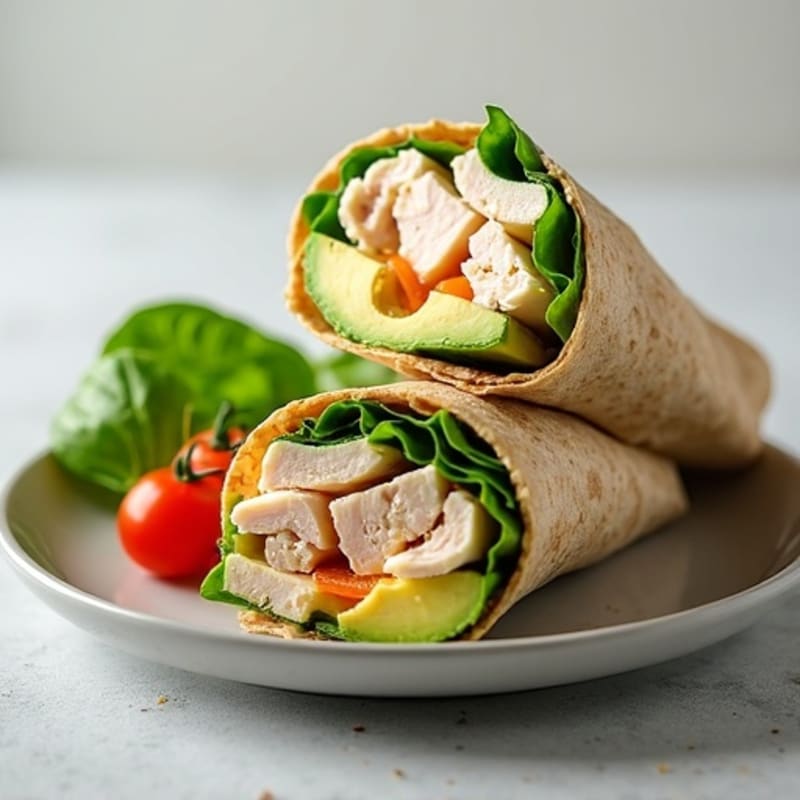 Lean Turkey and Creamy Avocado Wrap