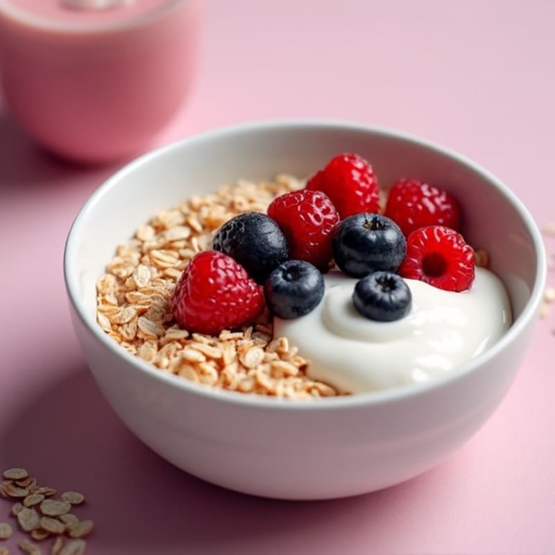 Creamy Berry Protein Oats