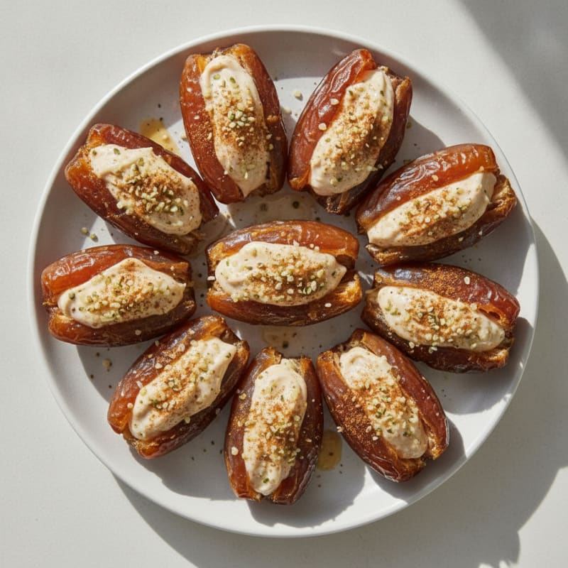 High-Protein Almond Butter Stuffed Dates