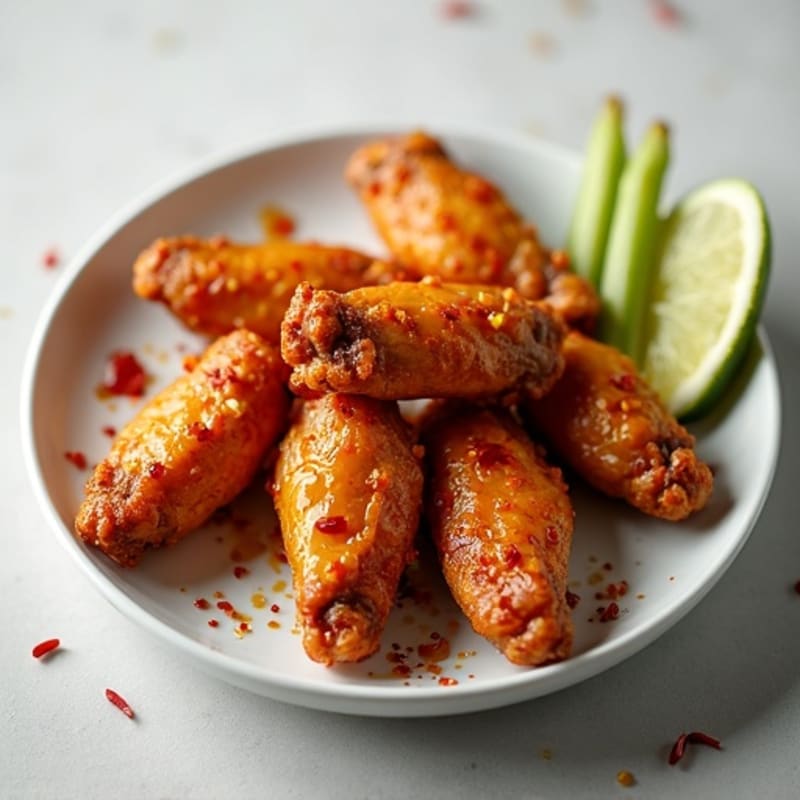 Crispy Baked Honey Garlic Chicken Wings