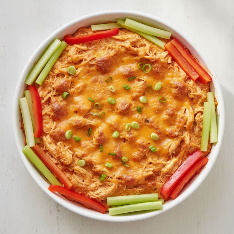Buffalo Chicken Baked Dip