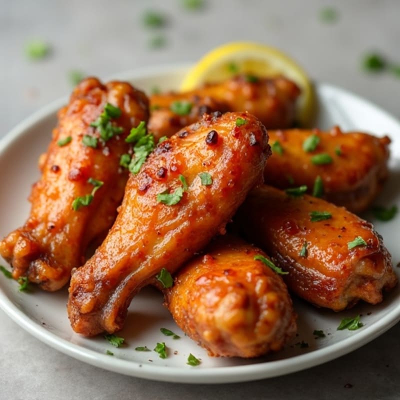 Crispy Baked Honey-Garlic Chicken Wings