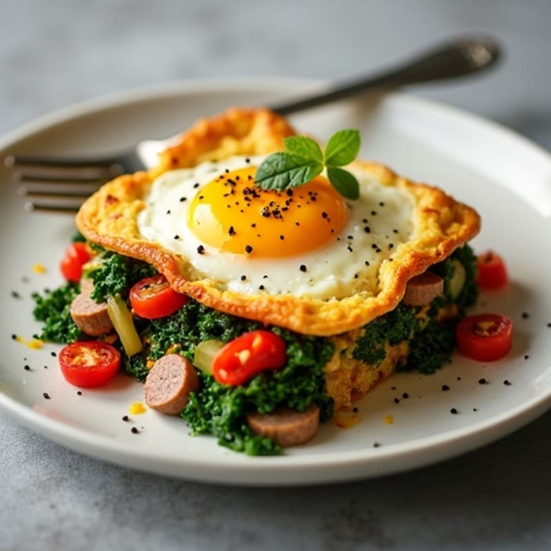 Savory Sausage and Kale Breakfast Casserole