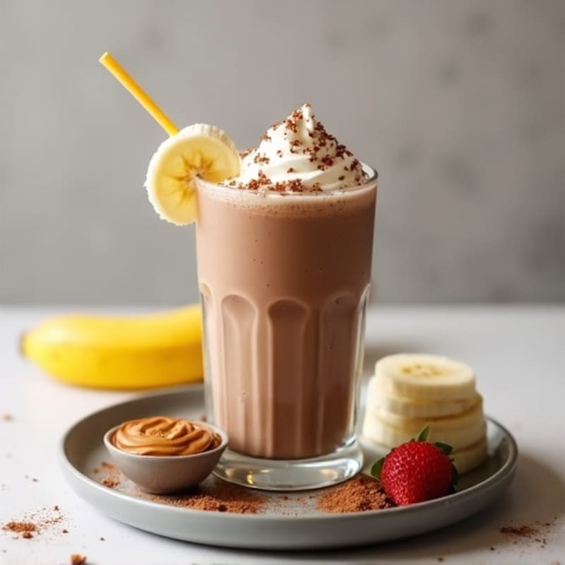 High-Protein Chocolate Milkshake with Greek Yogurt