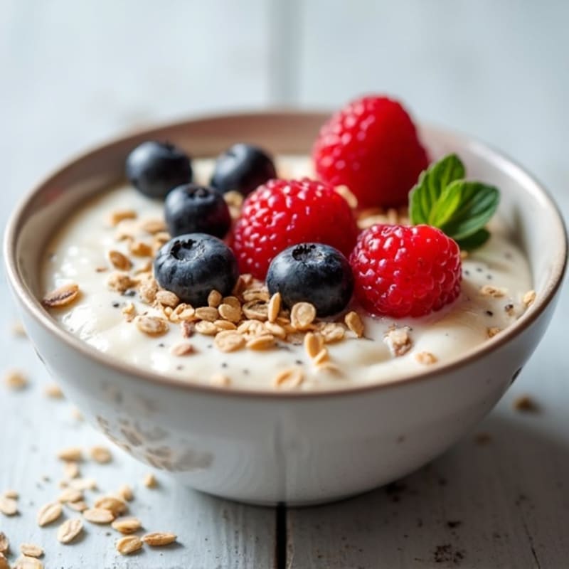 Protein-Packed Vanilla-Berry Overnight Oats