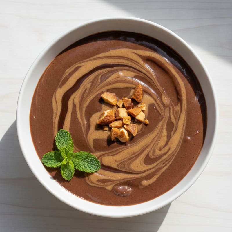 Creamy Vegan Protein Pudding with Almond Butter