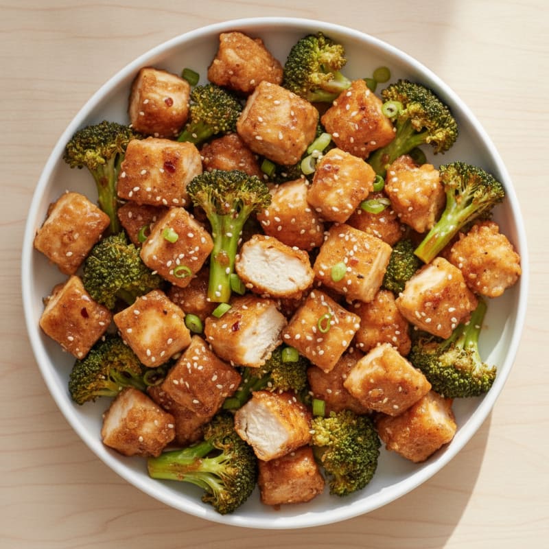 General Tso's Chicken with Broccoli