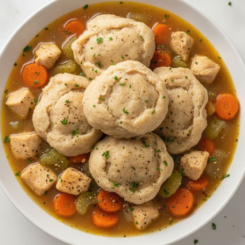 Homestyle Chicken and Herb Dumplings